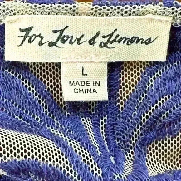 For Love & Lemons “Temecula Mini Dress” Large New Without Tags - Picture 13 of 14